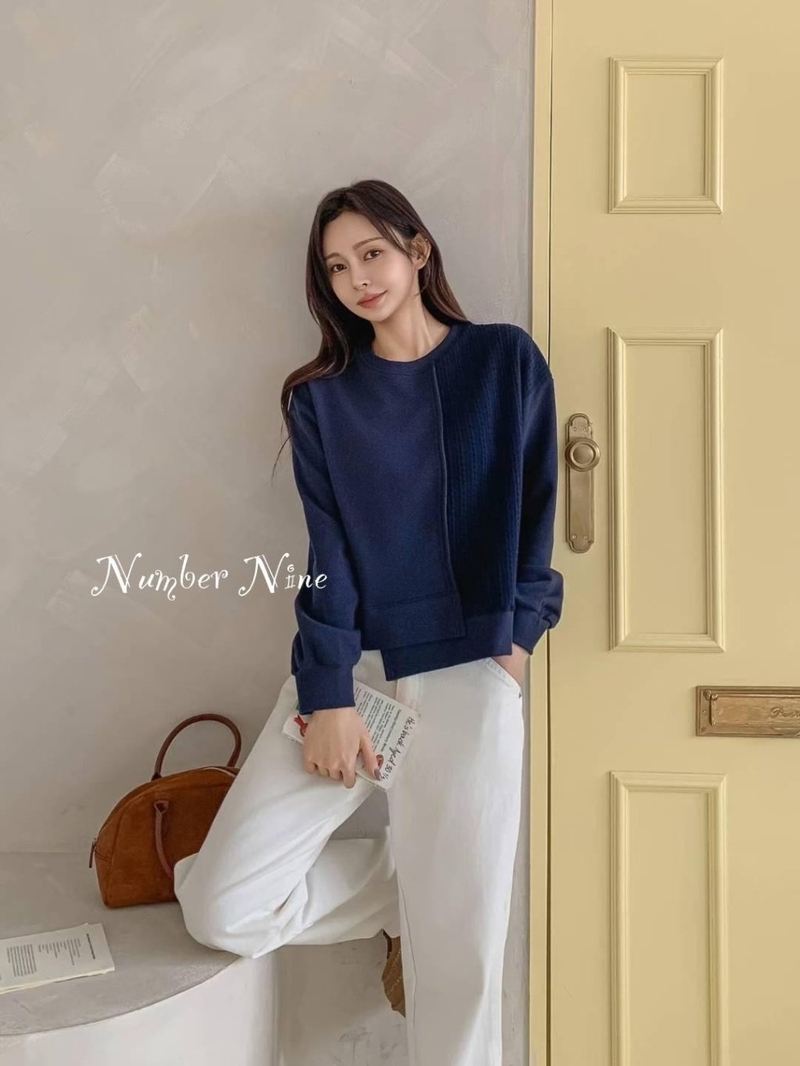 拼布立體剪裁上衣